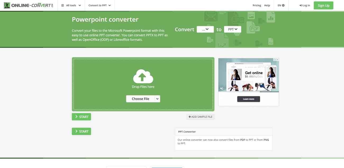 onlineconvert video to ppt converter