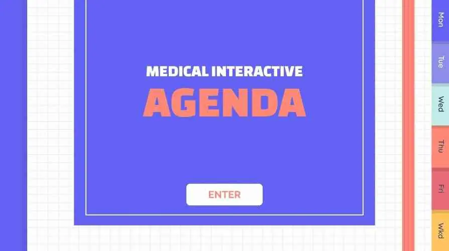 medical interactive agenda template