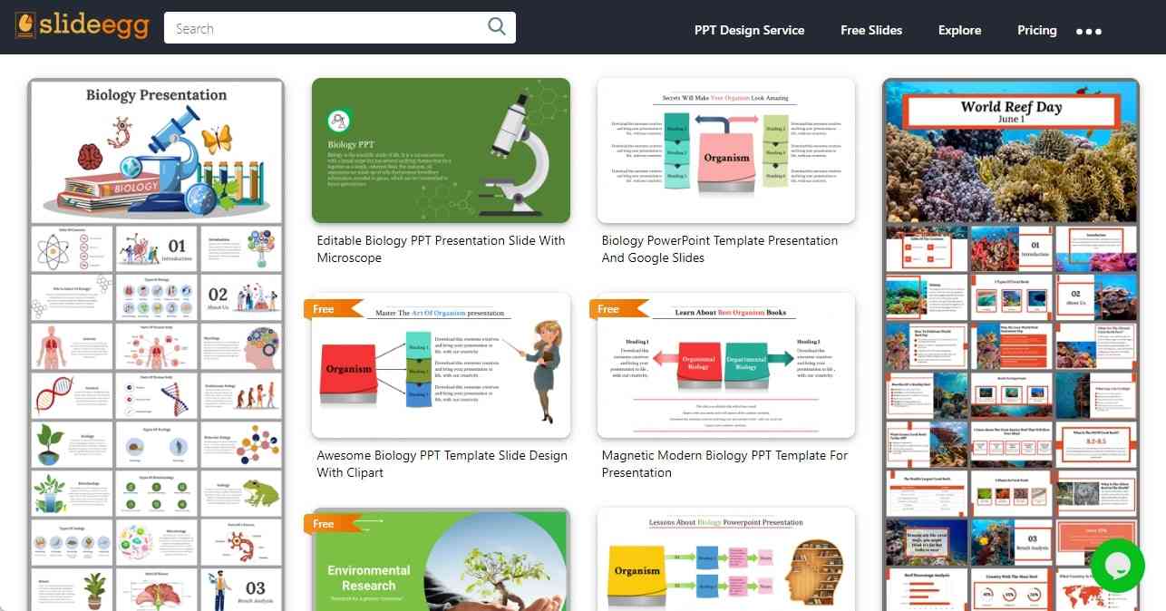 slidesegg biology presentation templates