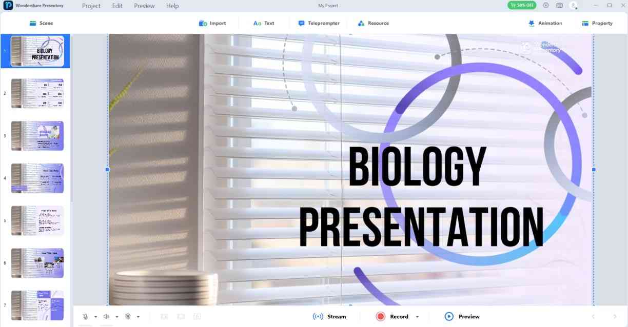 presentory biology presentation templates
