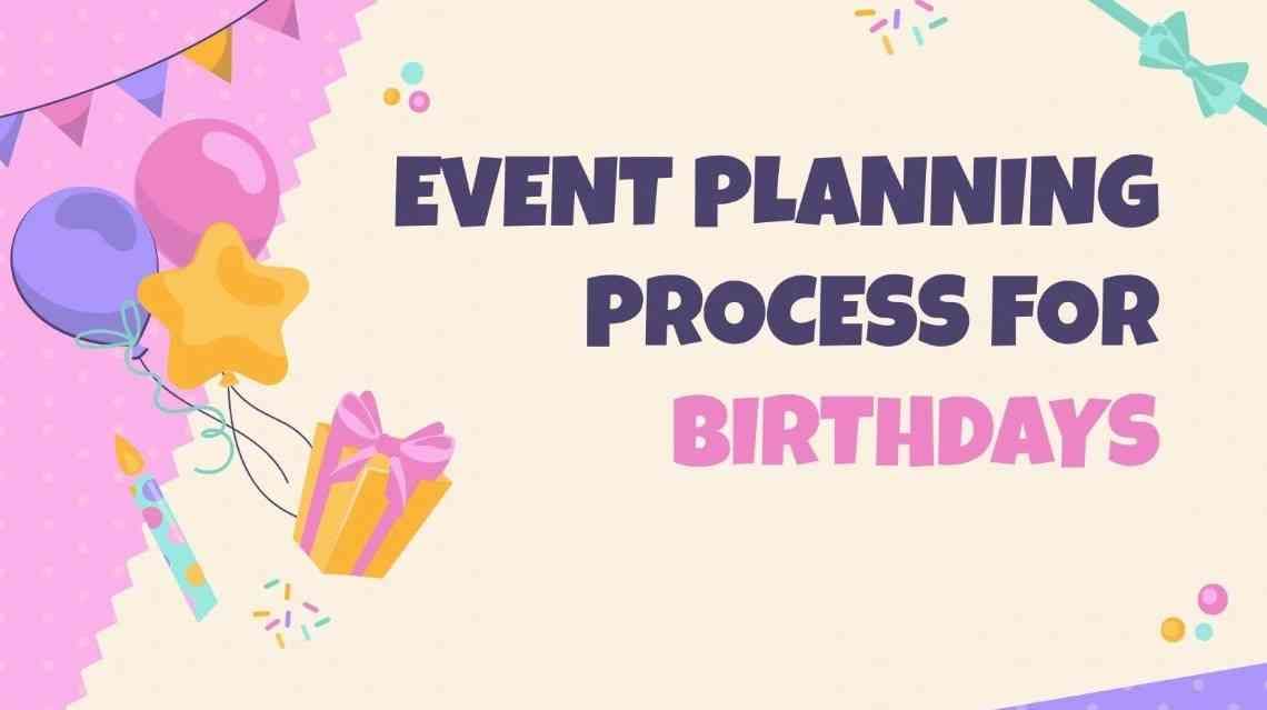 event planning birthday ppt template