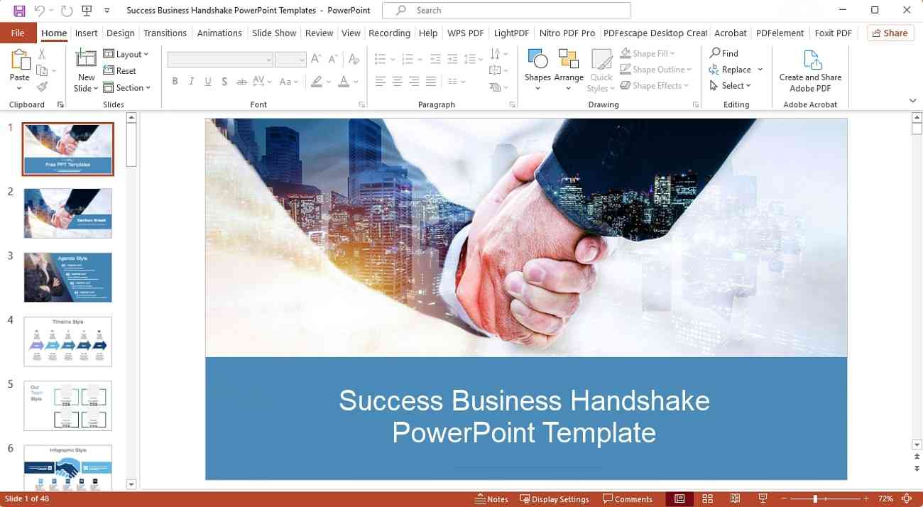 success business case powerpoint template