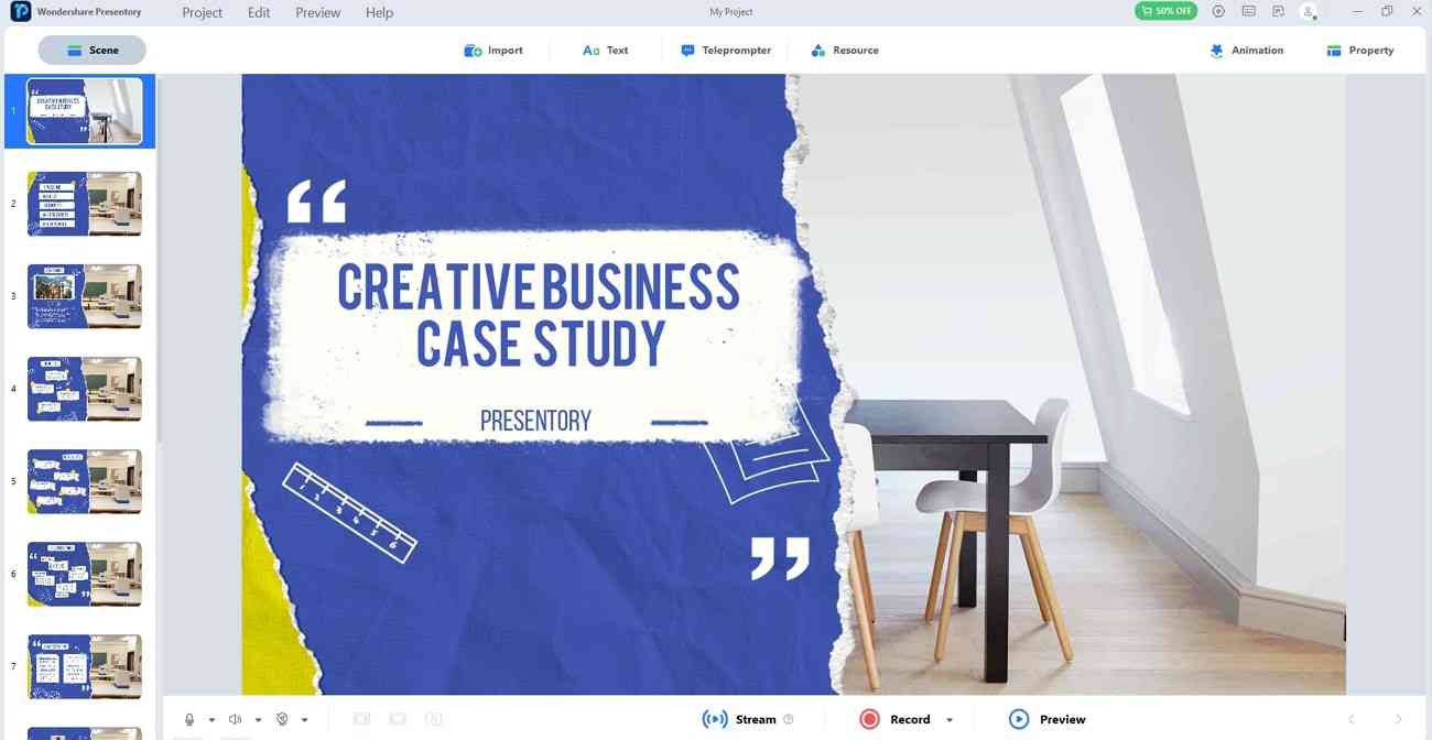 presentory business case study template