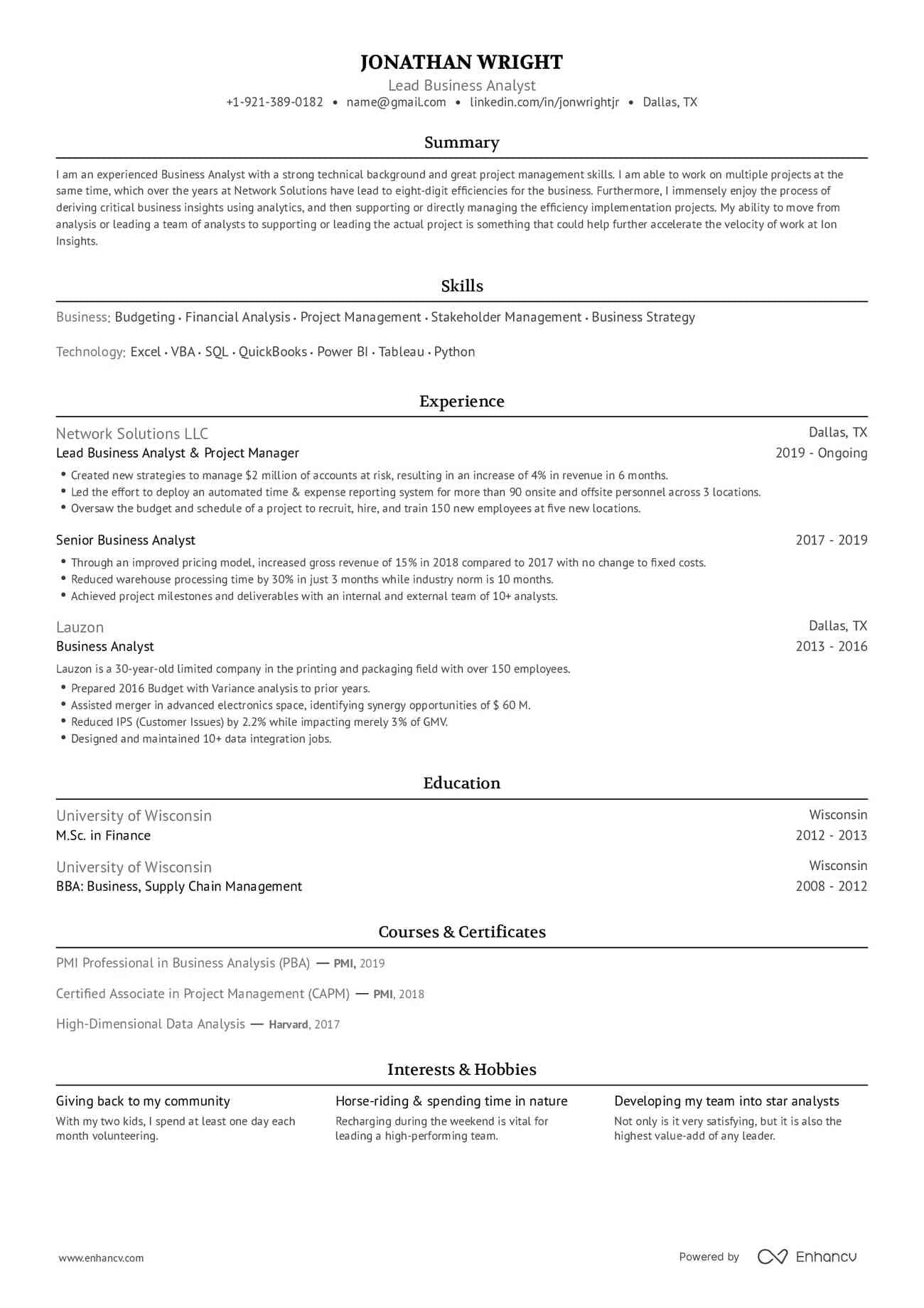 basic resume template