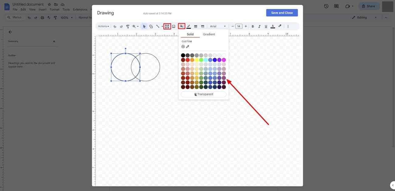 customize venn diagram on docs