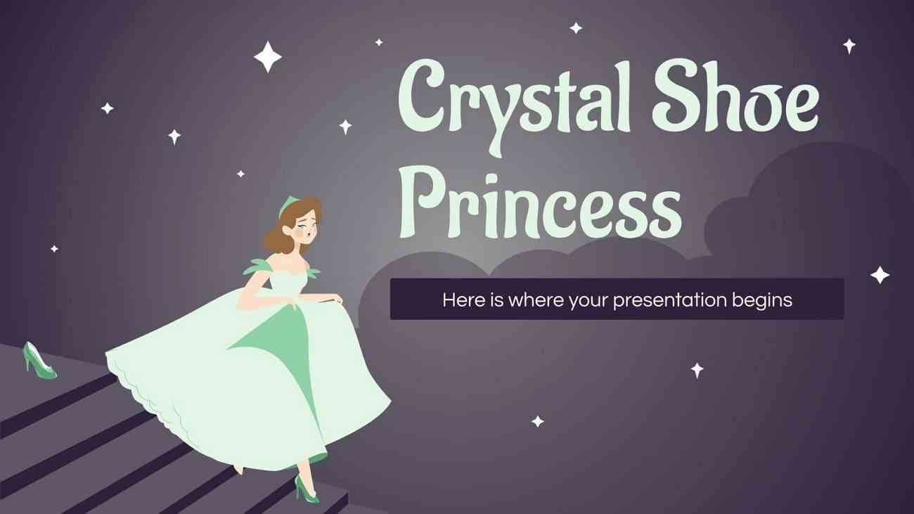 crystal shoe princess template
