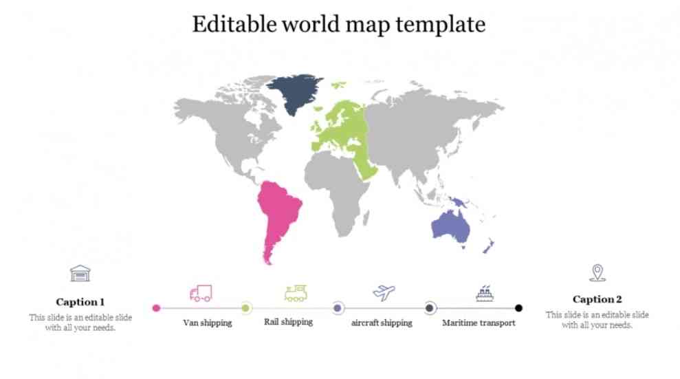 Editable World Map