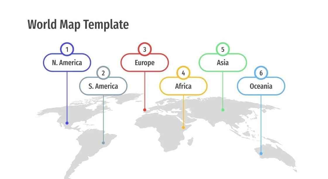 world map template ppt