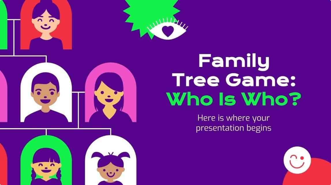 family tree game template