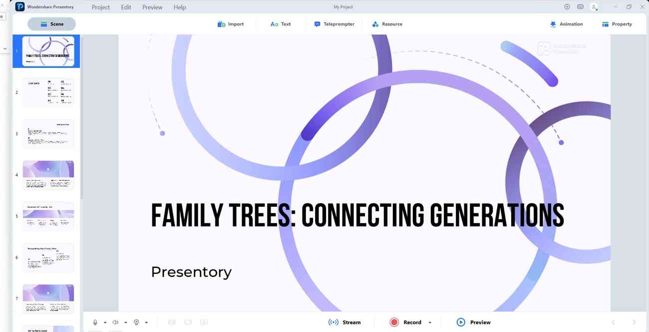 family tree generations template