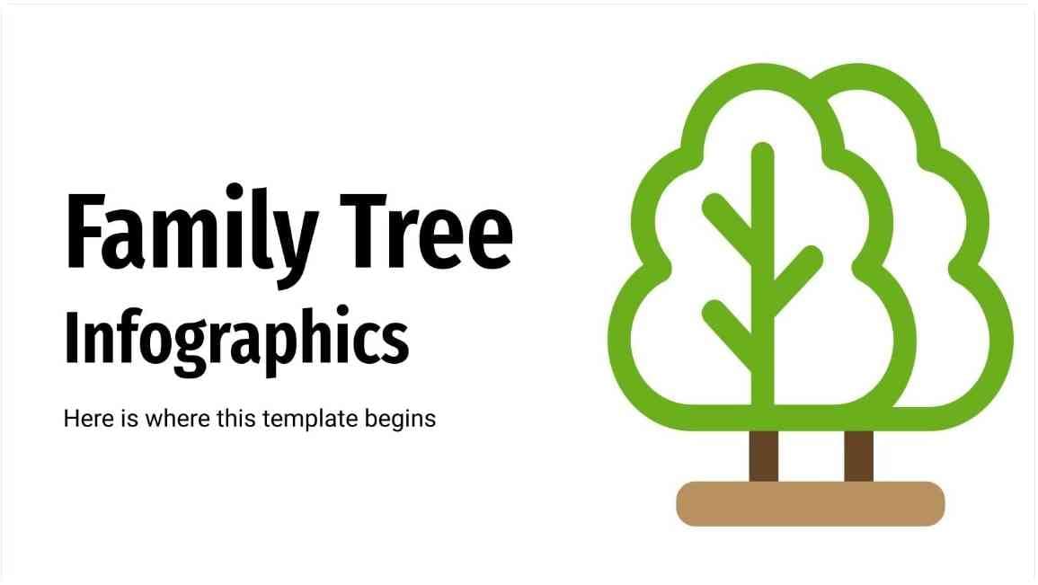 family tree infographics template