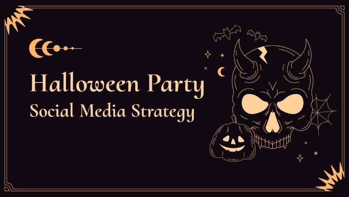 social media strategy halloween template
