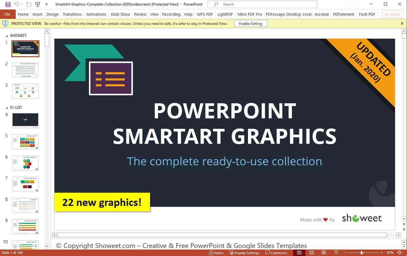 smart art graphics template