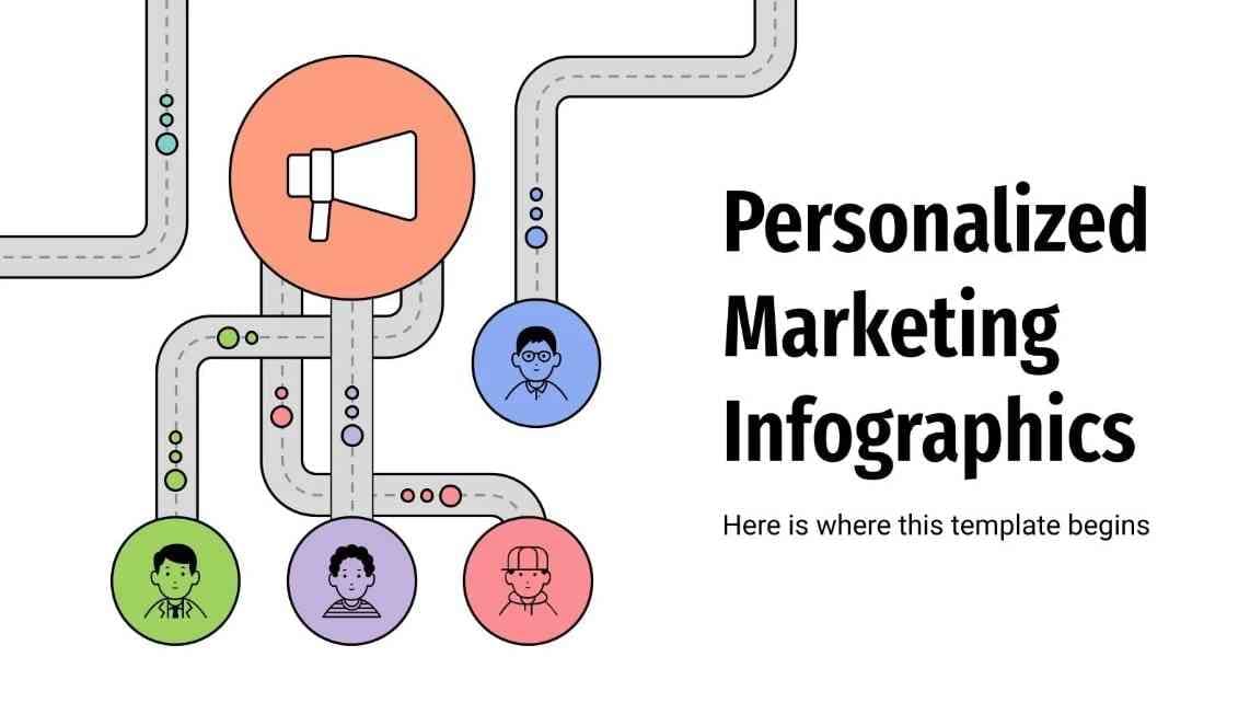 personalized marketing infographics template