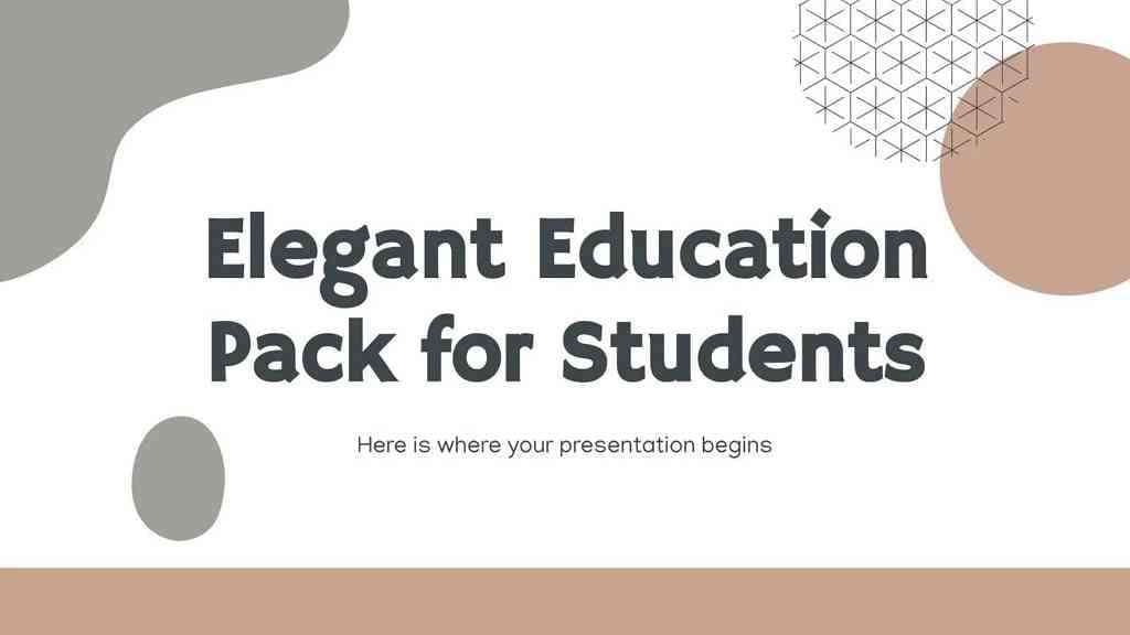 elegant education pack template