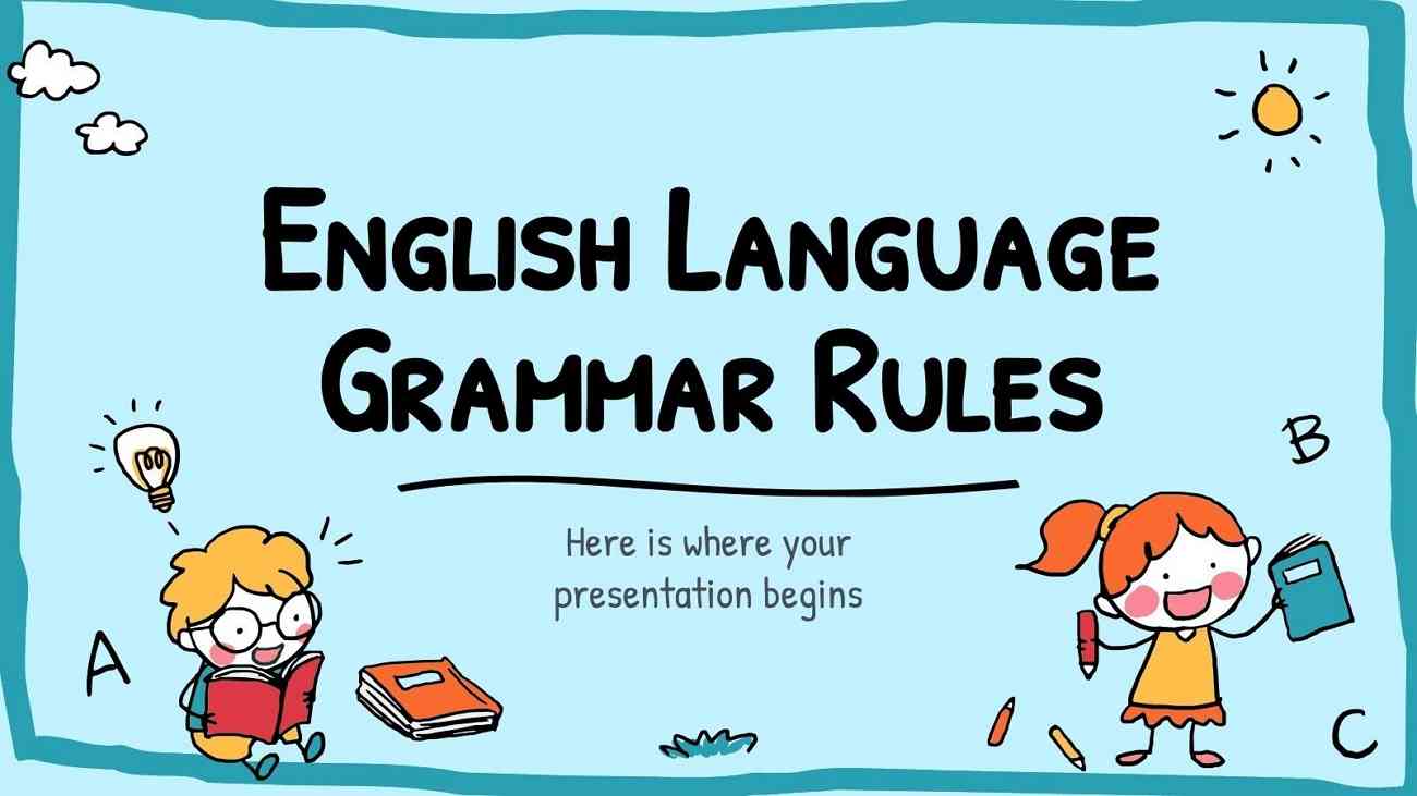 english language grammar rules template
