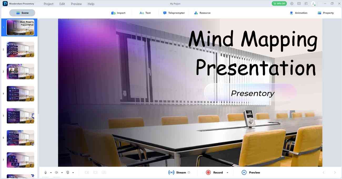 presentory mind map ppt presentation