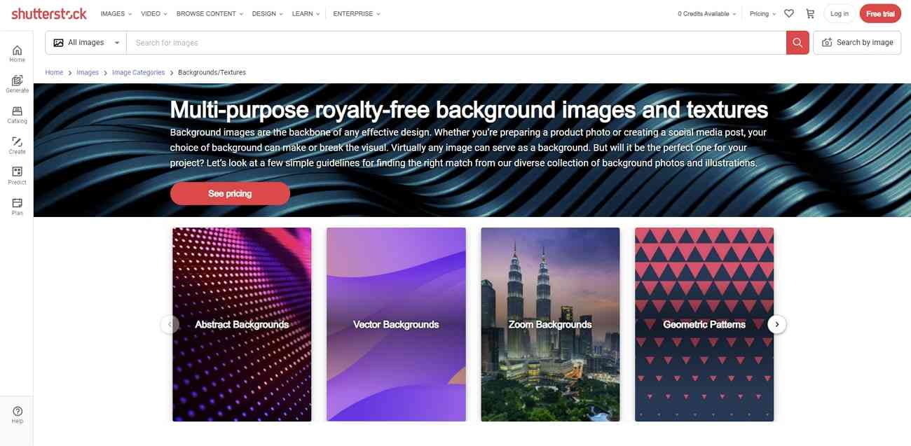 shutterstock presentation background sites