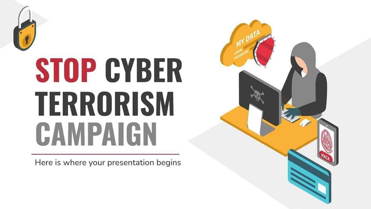 stop cyber terrorism campaign ppt