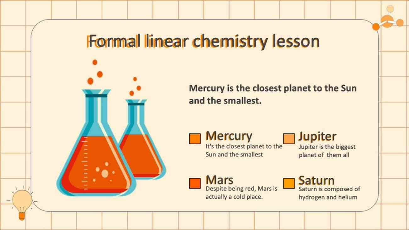 linear chemistry template