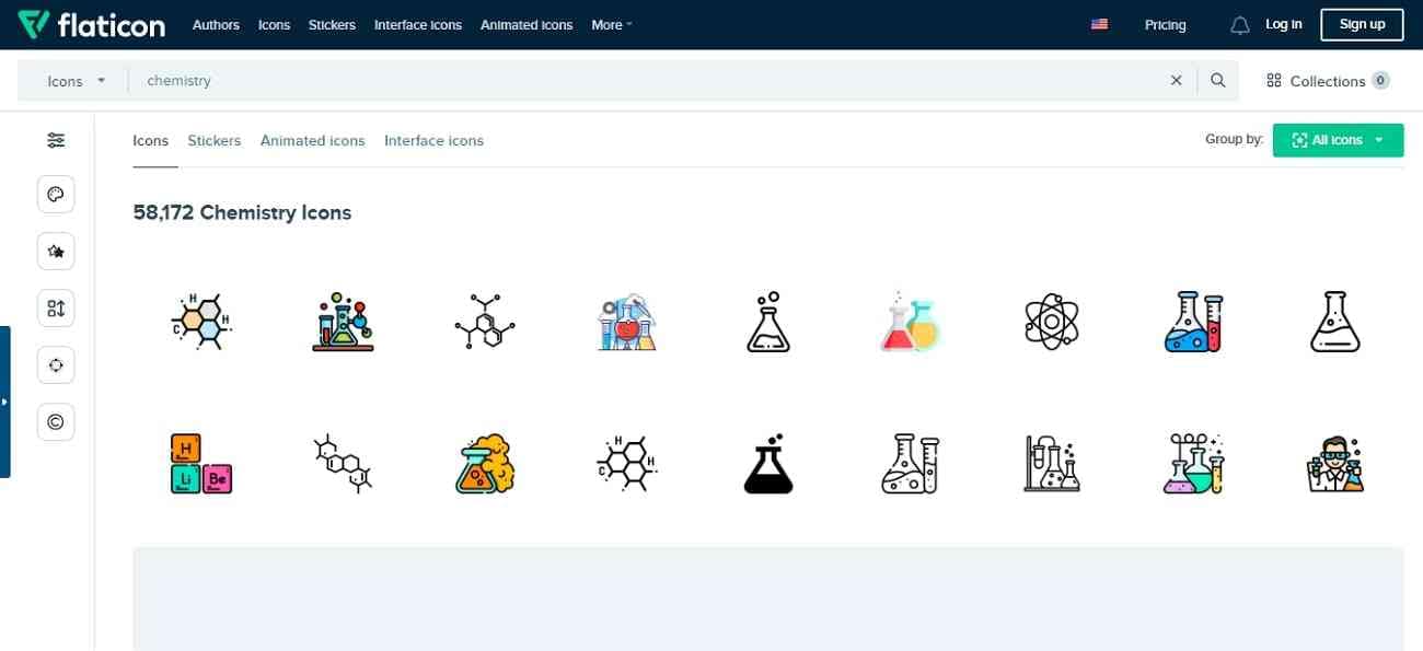 chemistry icons in flaticon