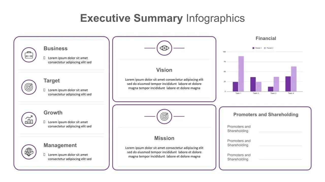 executive summary infographics template