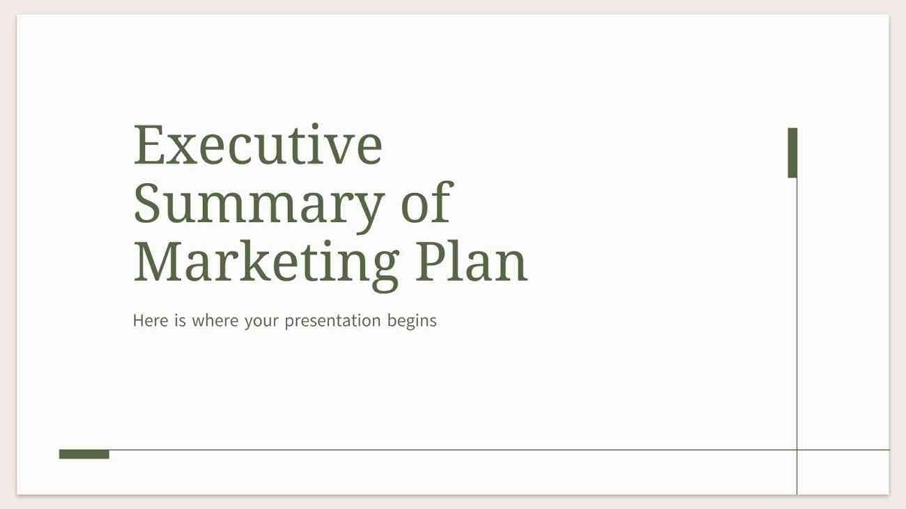 marketing plan executive summary