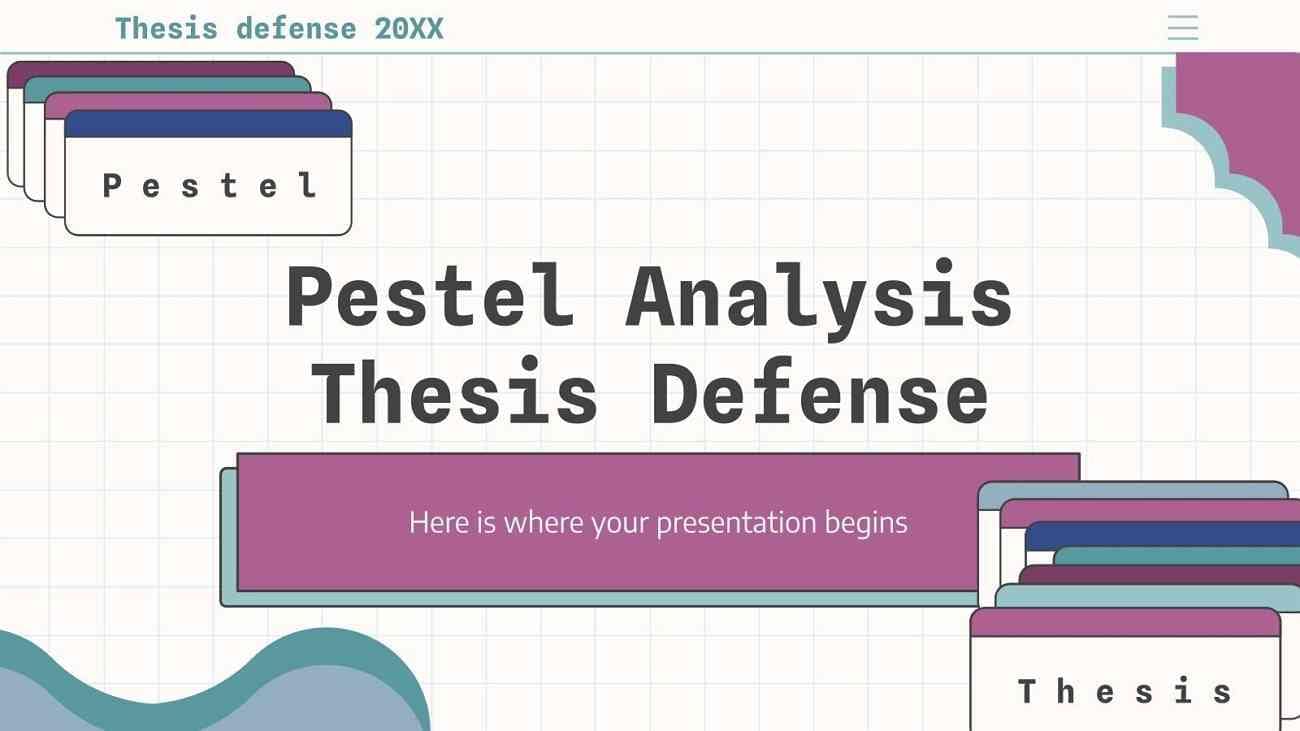pestel analysis thesis defense template