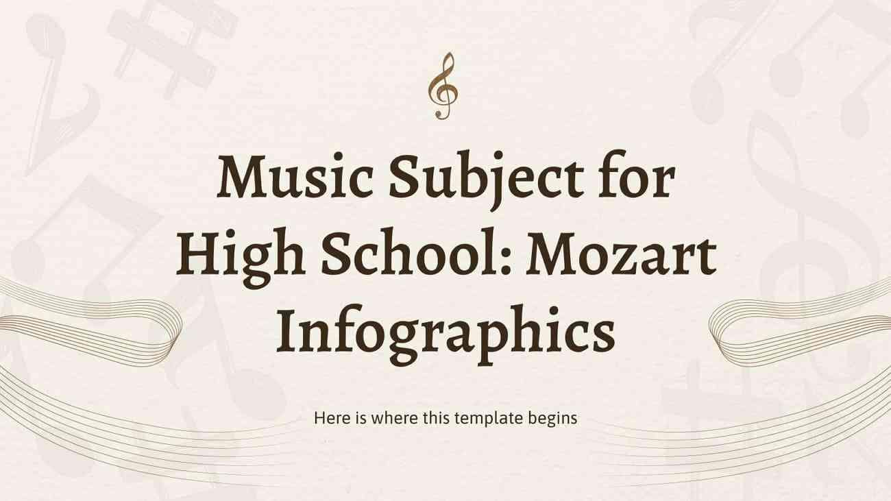 音乐主题莫扎特信息图