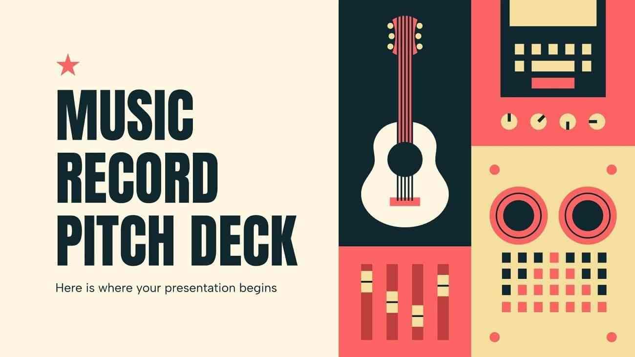 music record pitch deck presentation