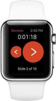 control slides with apple watch