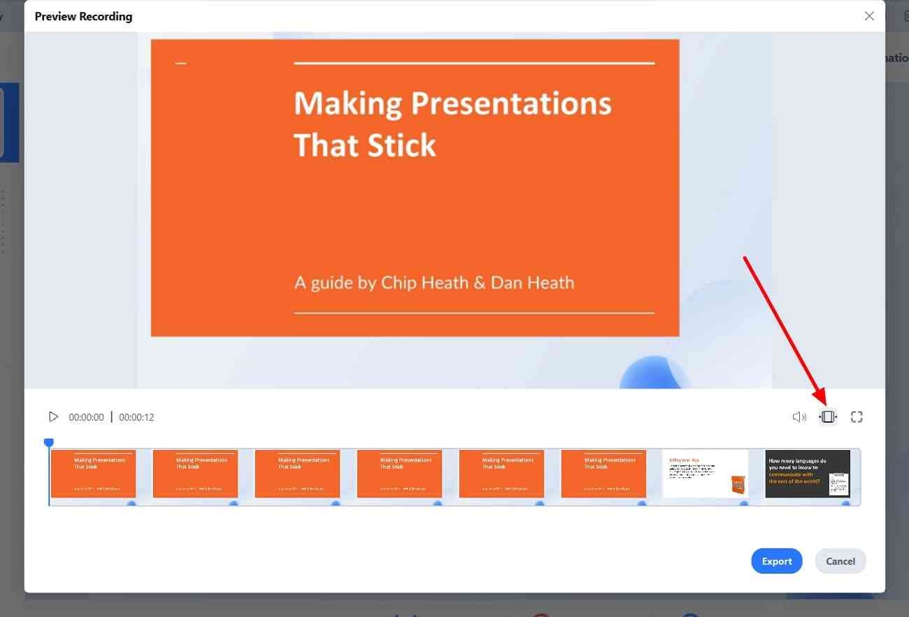 record the powerpoint as video
