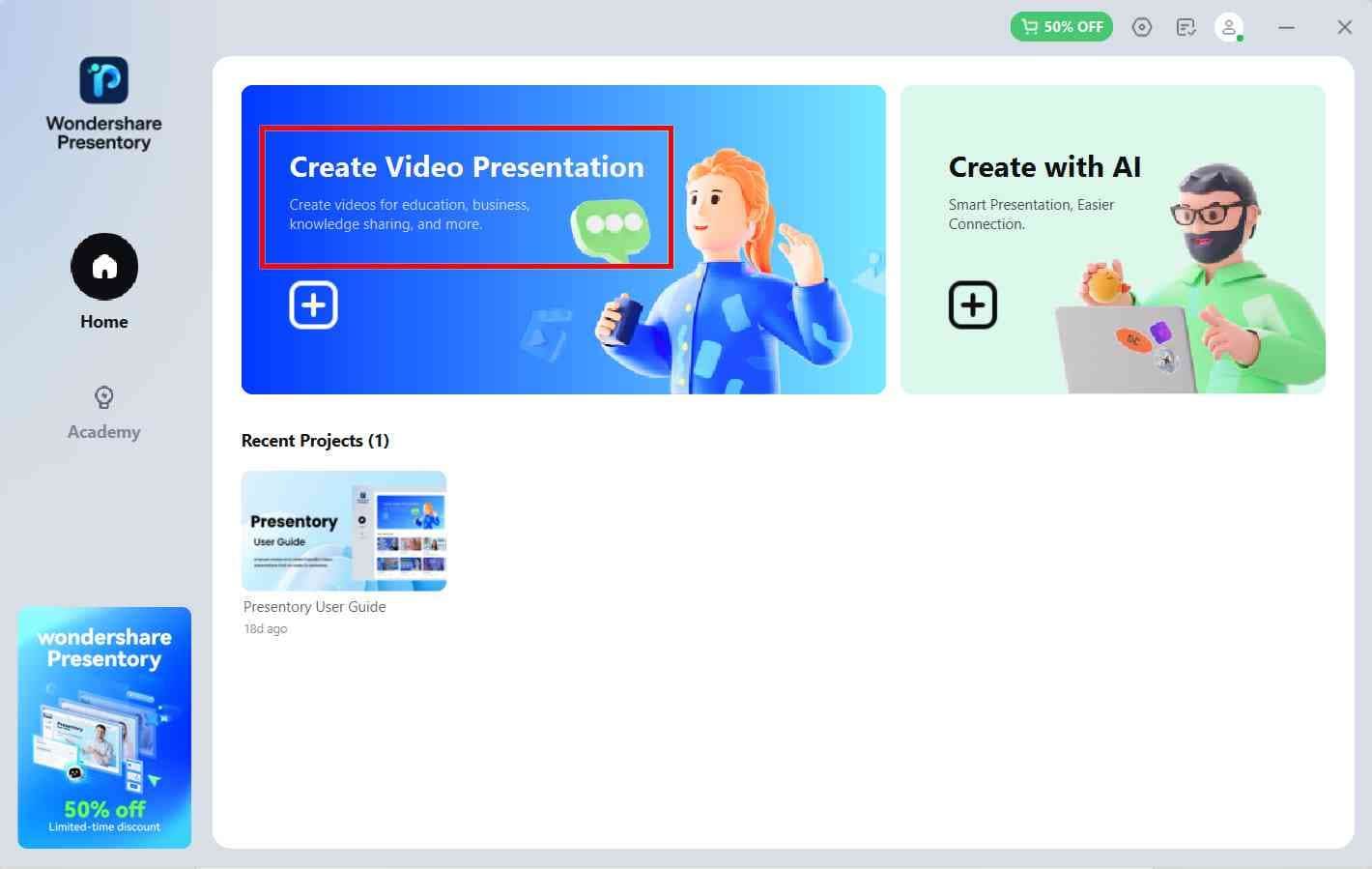 create video presentation on presentory