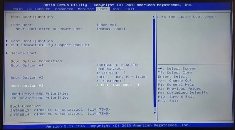 uefi update from usb