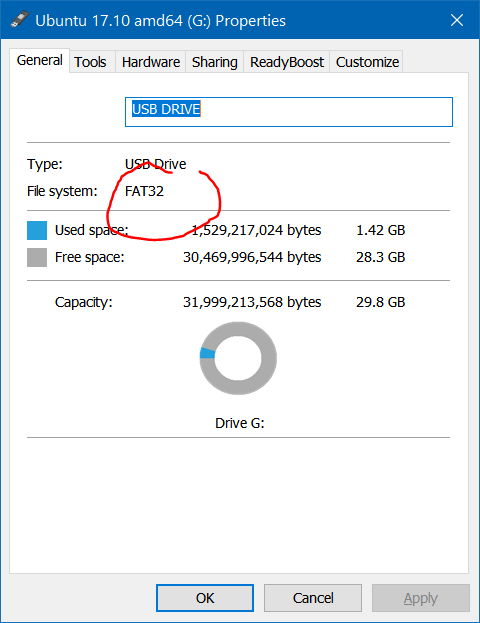 check usb properties