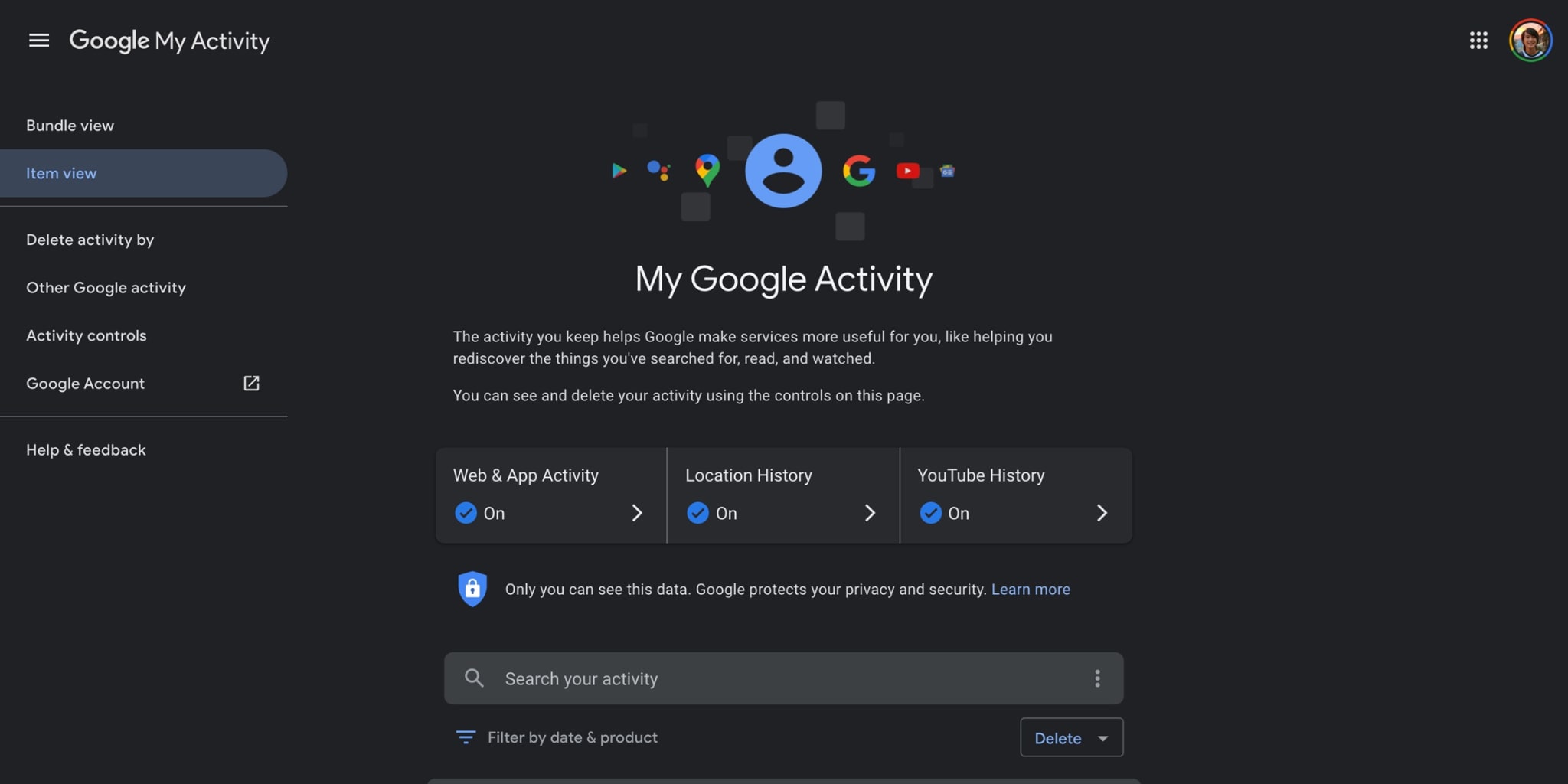 access mac my google activity