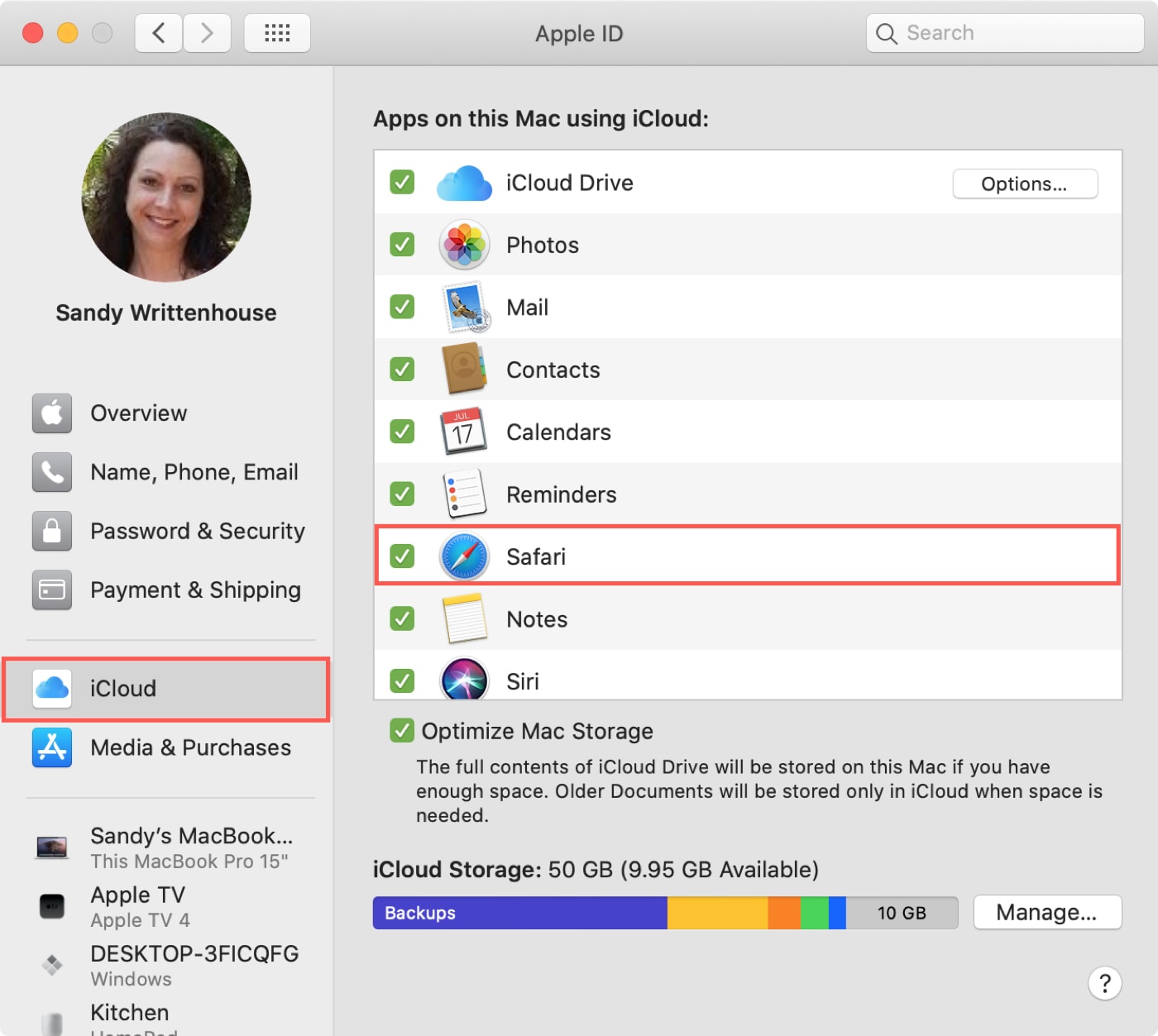 enable chrome sync
