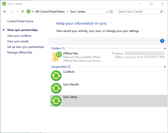 what is sync center