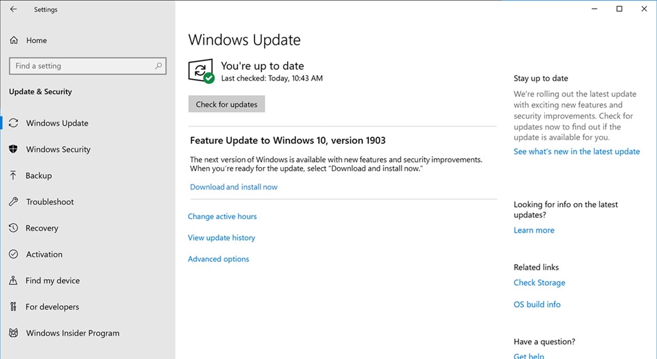 update windows