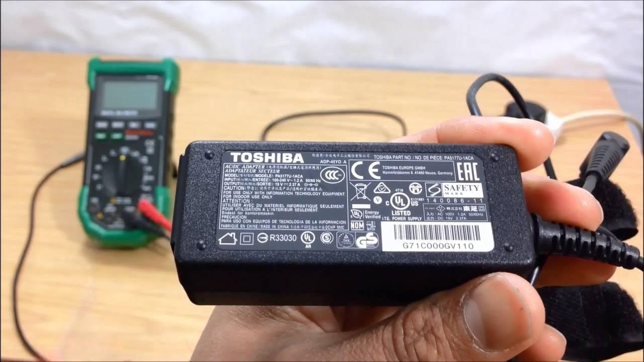 check charger for damage