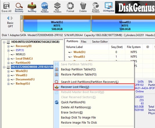 disk genius pen drive recovery