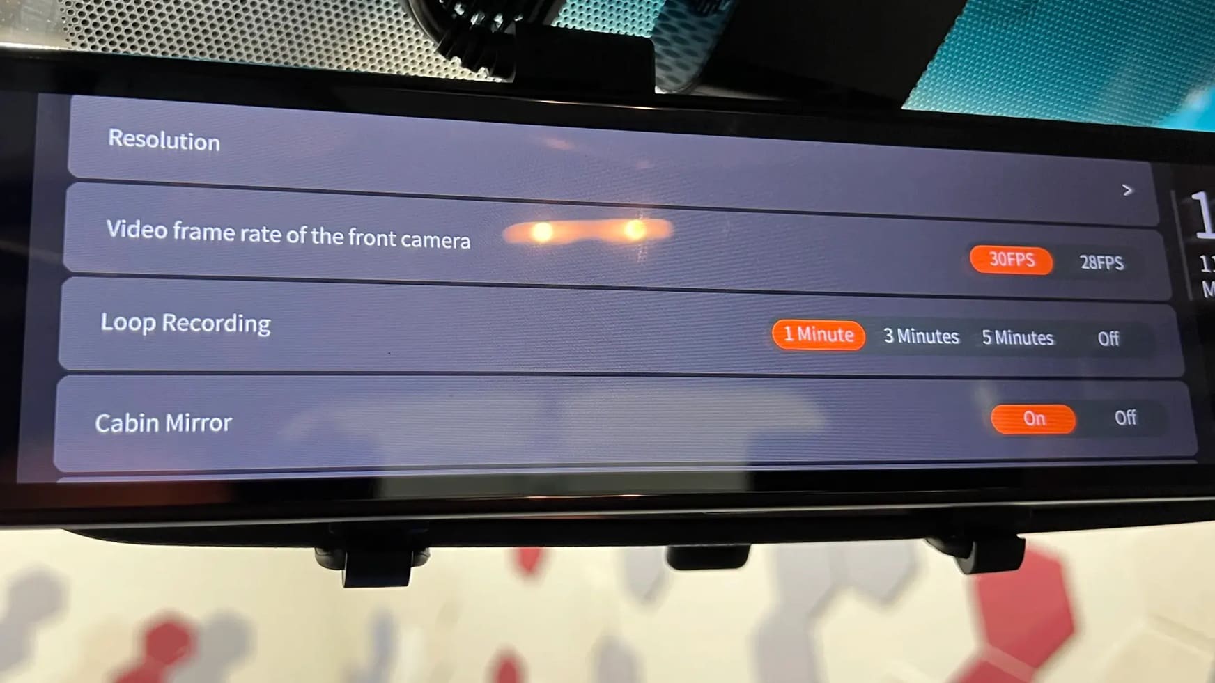 adjust loop recording time