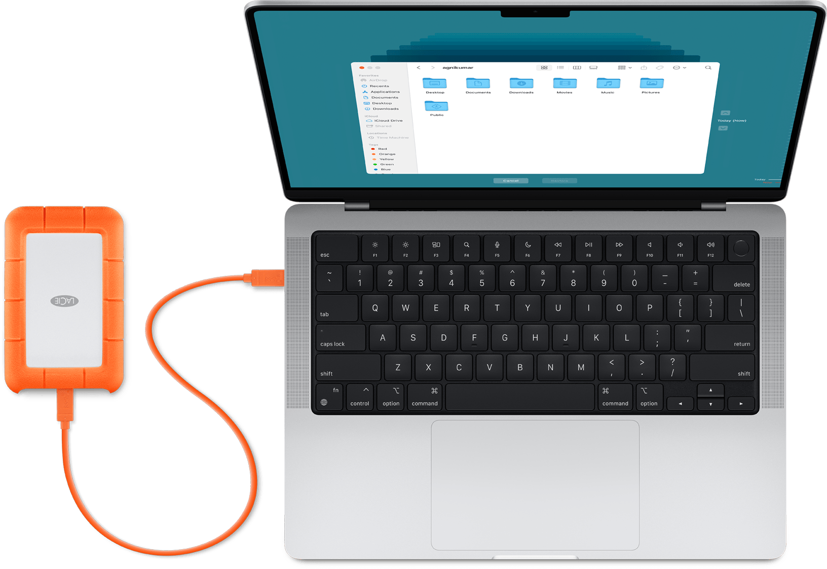 mac reconnect external drive