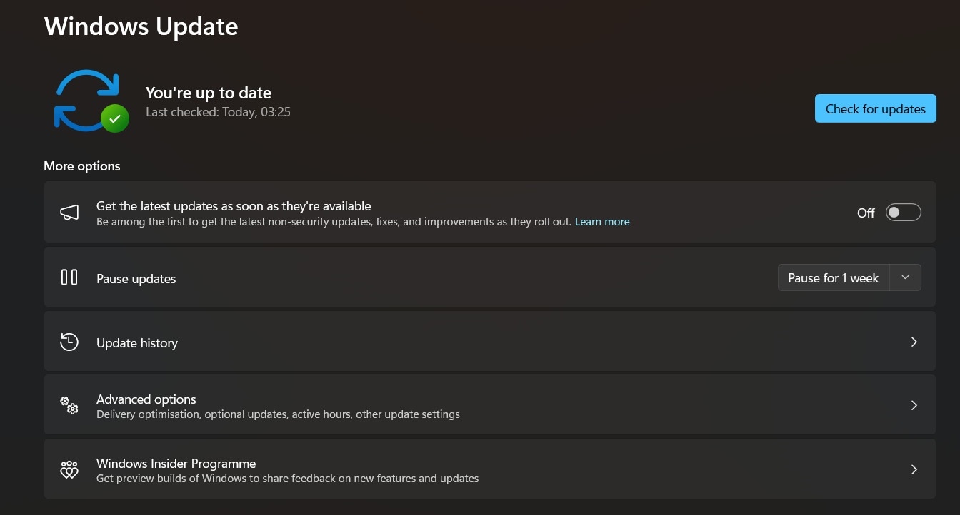 pause windows update
