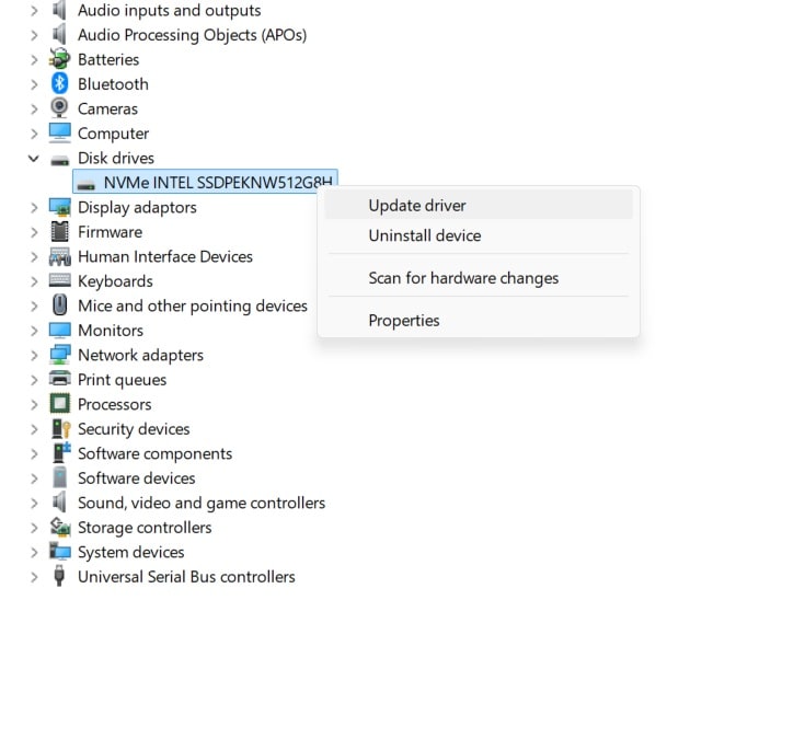 update disk drivers