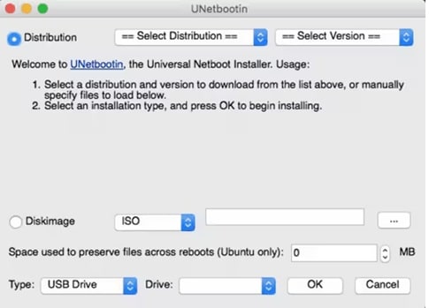 unetbootin create bootable drive