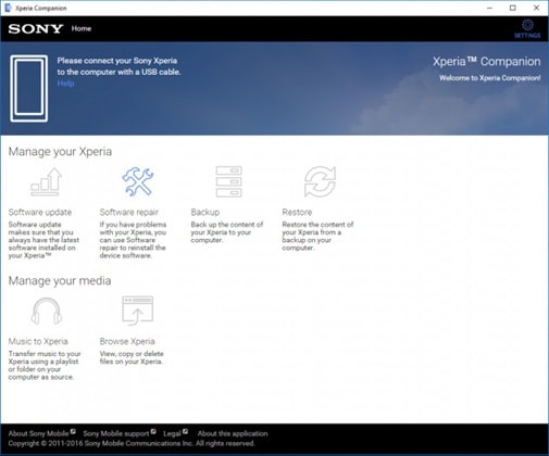 xperia phone restore