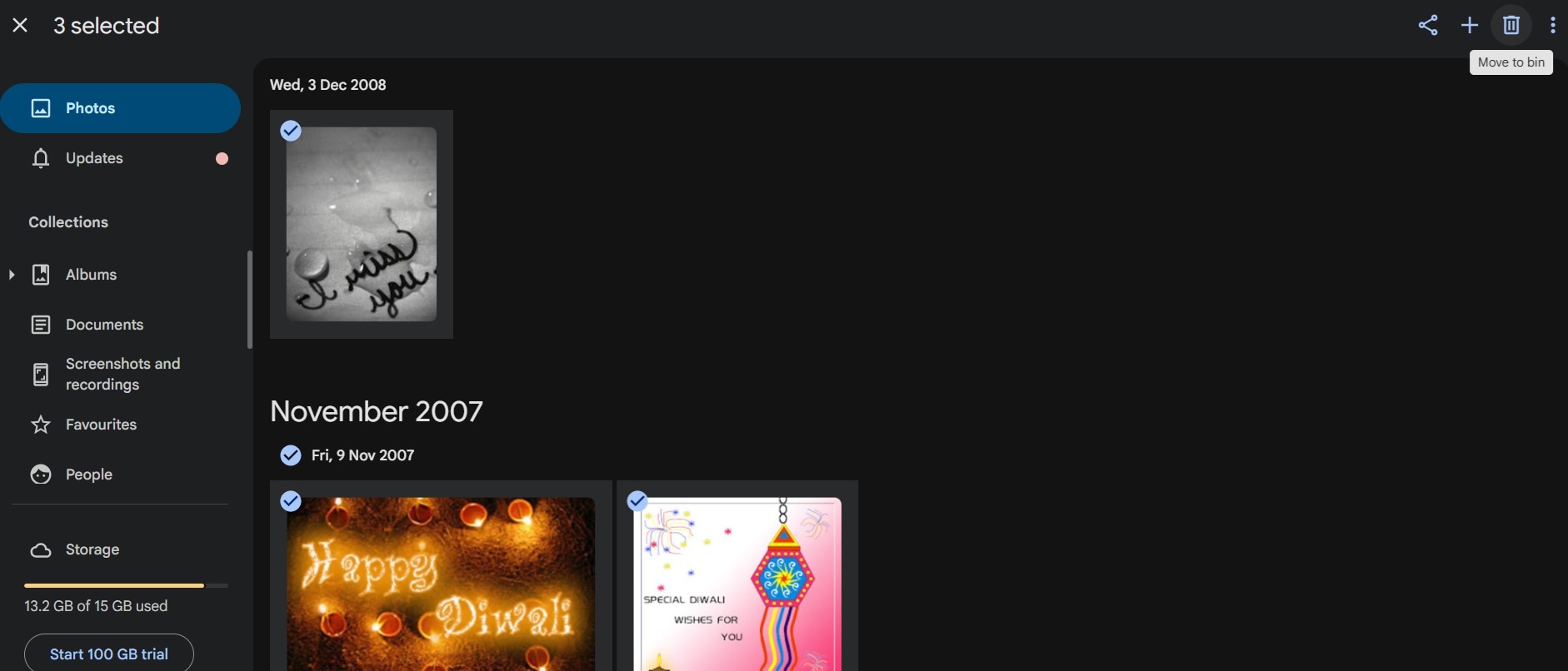 delete google photos