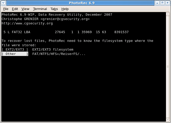 recover cr2 files using photorec software