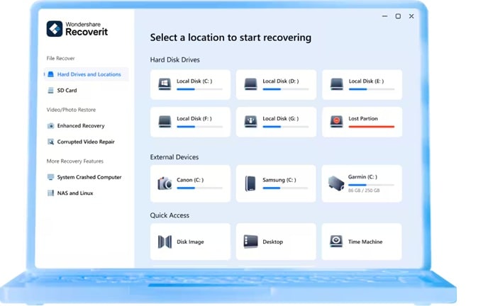 recoverit data recovery tool